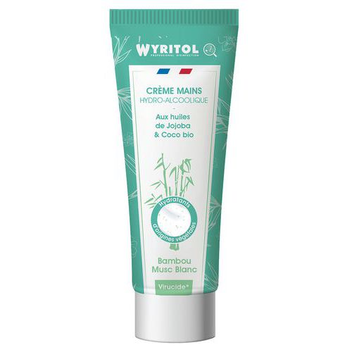 CRÈME MAINS HYDROALCOOLIQUE - BAMBOU MUSC BLANC - WYRITOL