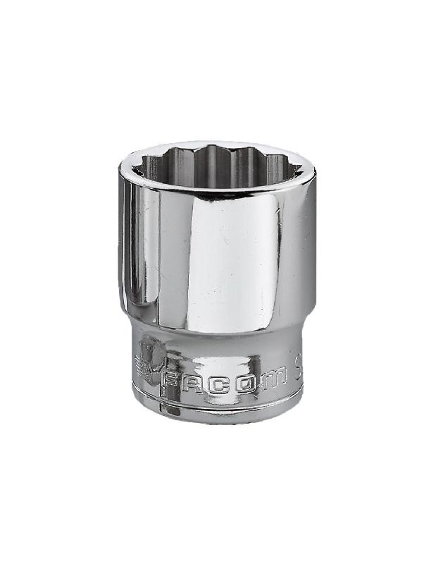 DOUILLE 3/8'' 12 PANS MÉTRIQUES DIAMÈTRE 22MM LONGUEUR 33MM - FACOM - J.22