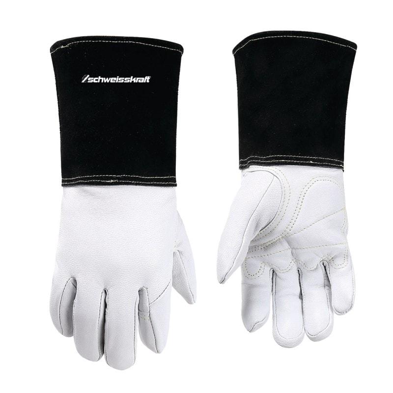 Gants de soudage TIG Schweisskraft taille L - Paume en cuir de chèvre avec doublure en mousse - Réf. 1616121L_0