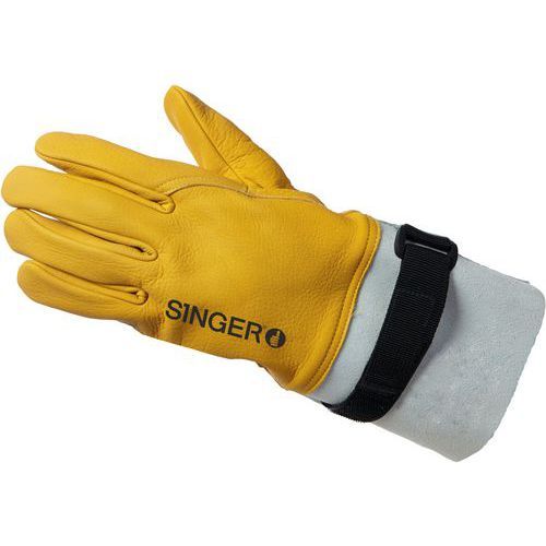GANTS DE MANUTENTION MANIPULATION FINE EN FLEUR CROÛTE DE 10 CM TAILLE 11 - SINGER SAFETY