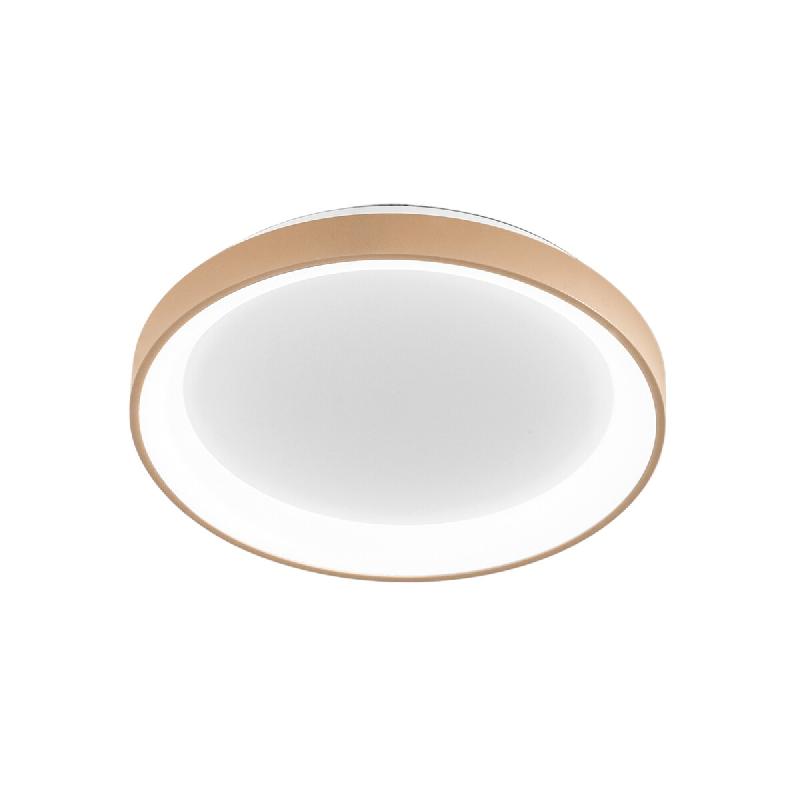 Gea Luce Plafonnier Led Krizia 50W, Nouvelle Finition Beige, Dimmable Cct 3000K-4000K, Aluminium Avec Diffuseur Acrylique Opale - Gealuce - KRIZIA P/G_0