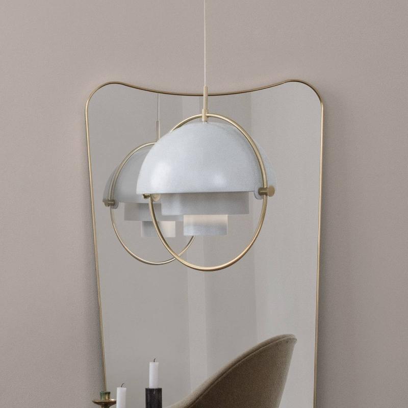 GUBI SUSPENSION MULTI-LITE, Ø 27 CM, LAITON/BLANC