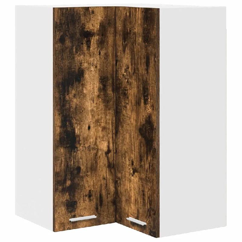 Helloshop26 - Armoire suspendue moderne cuisine 57 x 57 x 80 cm grand espace de stockage design contemporain en bois d'ingénierie 02_0053333 - Bois m_0