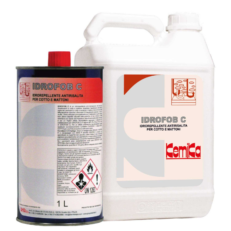 Kemika idrofob c hydrofugeant pour sols poreux-anti-remontee de salpetre bidon de 5l_0