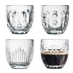 La Rochère Coffret de 4 tasses expresso 4 motifs assortis, TROQUET - transparent verre 638001_0