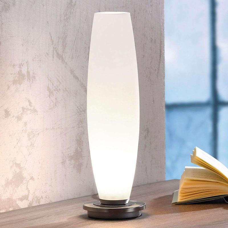 PAUL NEUHAUS LAMPE À POSER TYRA, VERRE, Ø 10 CM, INTENSITÉ VARIABLE, G9