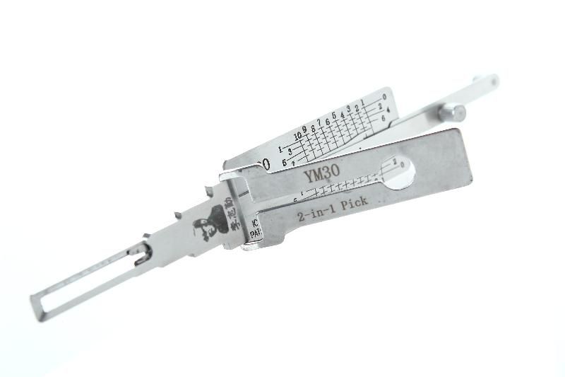 Lishi YM30 - Crocheteur et décodeur 2-en-1 pour serrures automobiles Mr Li_0