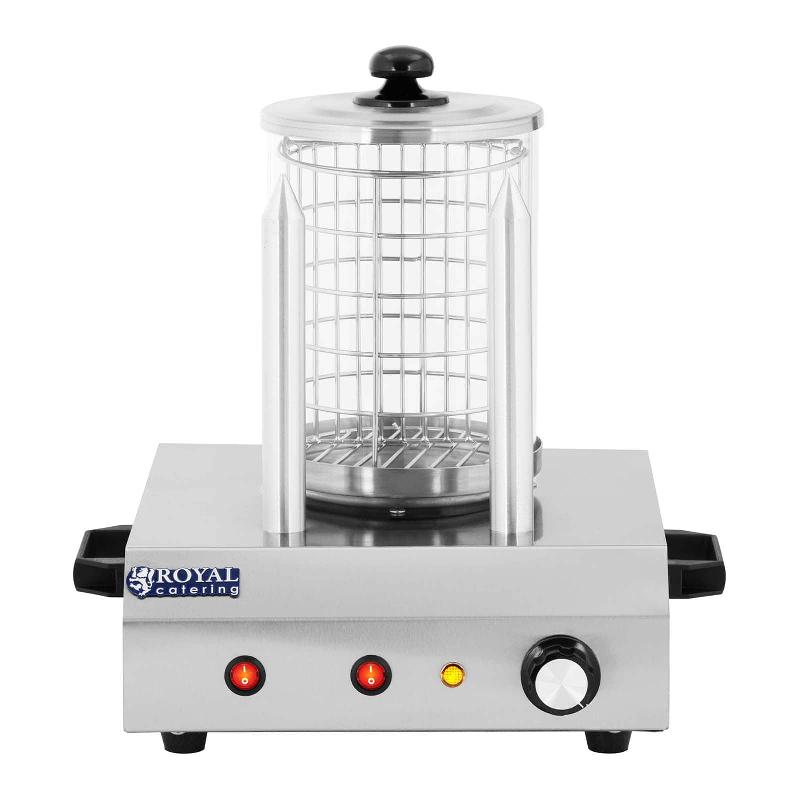 Machine à hot dog - 2 pics chauffants - 422 W - récipient en verre spacieux - modèle 14_0004972_0