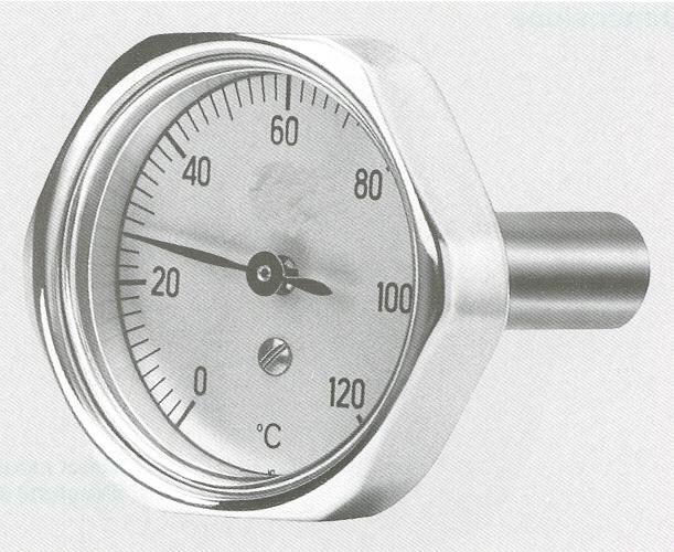 Mini thermomètre bimétallique ø 32 - IP 50 - 0 à 250 °C pour industrie des machines, énergie et automobile_0