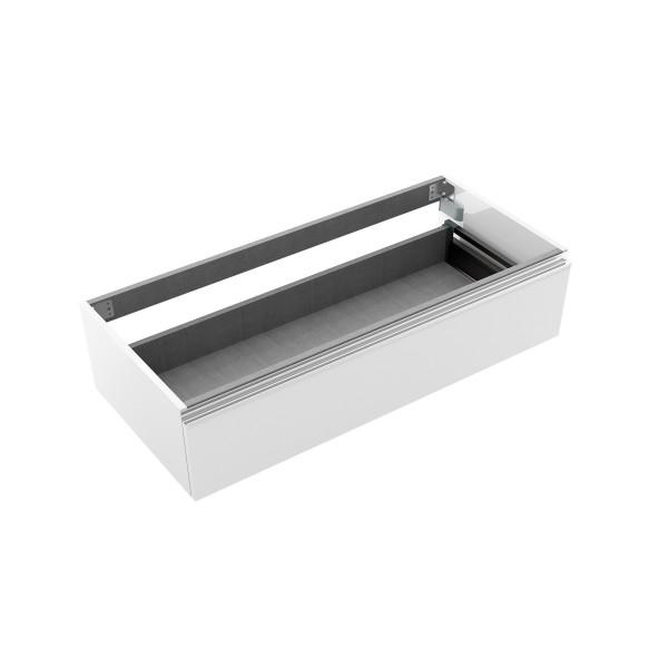 MODULE SALLE DE BAIN SPIRIT 1200 1 TIROIR MÉTALLIQUE BLANC BRILLANT 1194 X 270 X 450 MM - SALGAR 26626