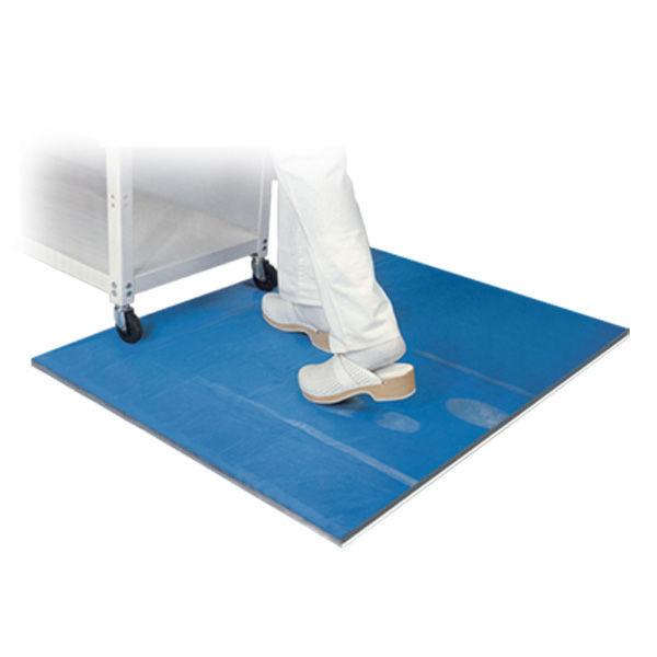 Multimat - Tapis décontaminant avec action bactéricide et fongicide - 45x150 cm - Lot de 10 tapis de 30 feuilles adhésives antibactériennes_0