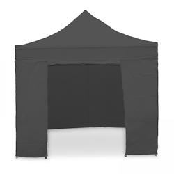 Oviala Business Mur porte gris 4 m pour tente pliante - Oviala - gris polyester 101222_0
