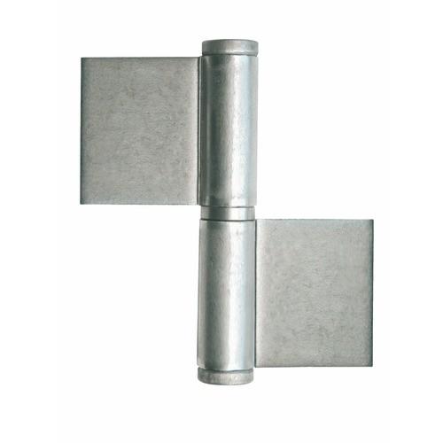 PAUMELLE DE GRILLE À SOUDER - INOX 304 - LAMES AU CENTRE - 100 MM - PG FAURE
