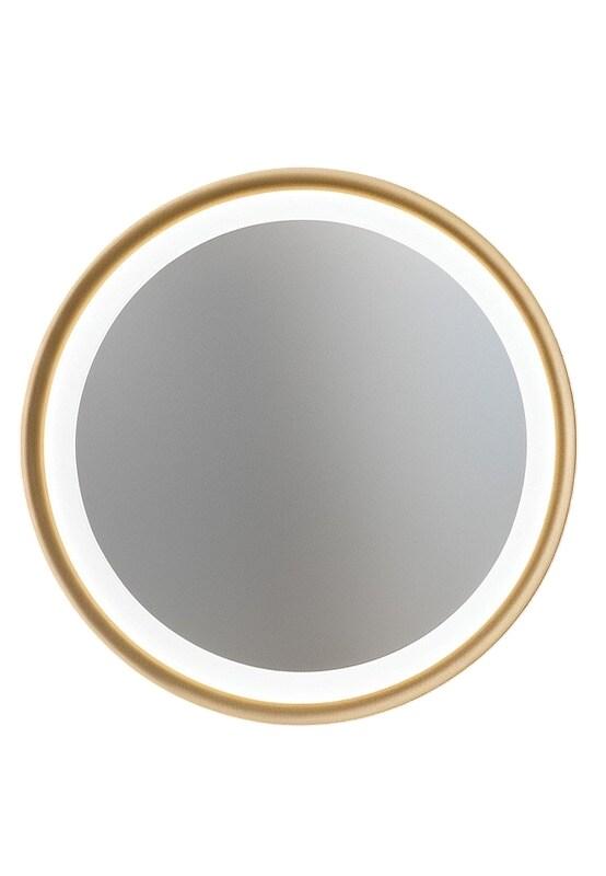 PERENZ Miroir Led Mirò D.60 Cm 58W Or Brossé, Applique Murale Ou Plafond, Lumière Chaude 3000K, Style Contemporain Raffiné - doré 8023559545398_0