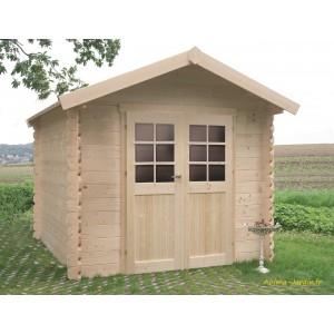 Petit abri de jardin en bois 28mm - s8311-sans plancher_0