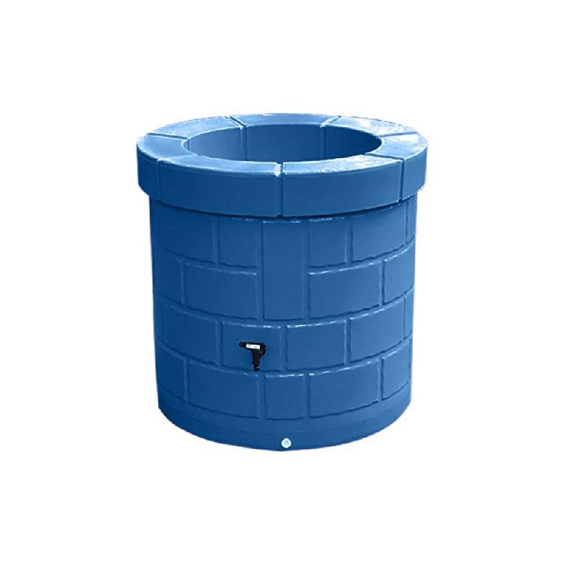 PLAST'UP ROTOMOULAGE Puits récupérateur d'eau de pluie 340l - BLEU - bleu 0750122556373_0