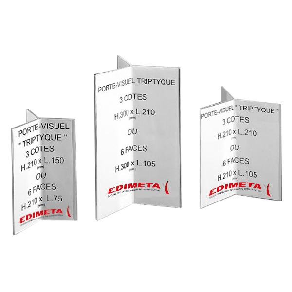 PORTE-MENUS TRYPTIQUE 210 X 150 MM