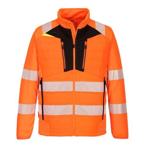PORTWEST DX473 VESTE HYBRIDE HAUTE VISIBILITÉ DX4 ORANGE/NOIR - TAILLE L