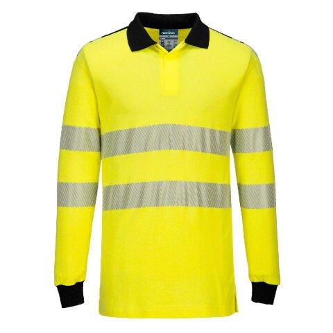 PORTWEST FR702 POLO PW3 FR MODAFLAME HV JAUNE/NOIR - TAILLE XL