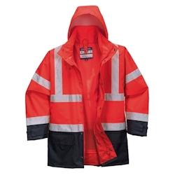 Portwest - Parka de travail bicolore 5 en 1 EXECUTIVE Rouge / Bleu Marine Taille M - M rouge 5036108283521_0