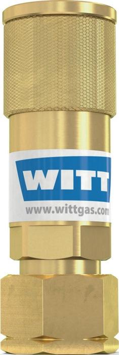 Raccord droit pour tuyau SK 100-3 gaz combustible G 3/8 po. LH MG - corps WITT - conforme EN 561 - ISO 7289_0