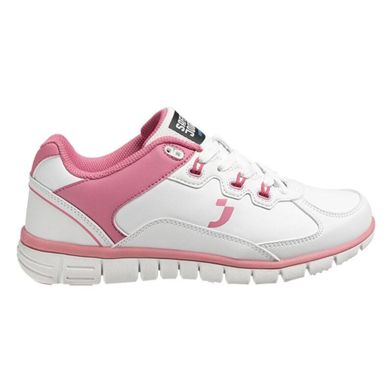 Safety Jogger - Baskets de travail sportives basses antidérapantes pour femmes spécial restauration SUNNY blanc et rose OB Blanc / Rose Taille 37 -_0