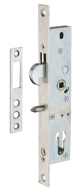 Serrure encastrable pour porte d'entrée à cylindre - Crochet A20 E70 L36 - THIRARD - Acier zingué_0