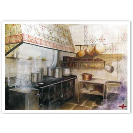 SET DE TABLE OFFSET ANTIGUA COCINA 31X43 CM LITOS QUADRICHOMIE (VENDU PAR 2000)