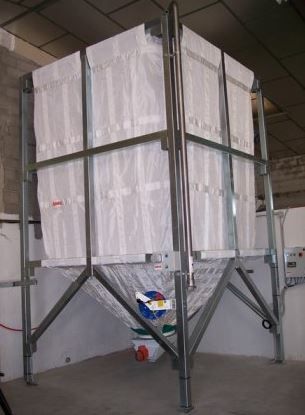 Silo en tissu Trevira Haute Ténacité - stockage de produits en poudre - sur mesure_0