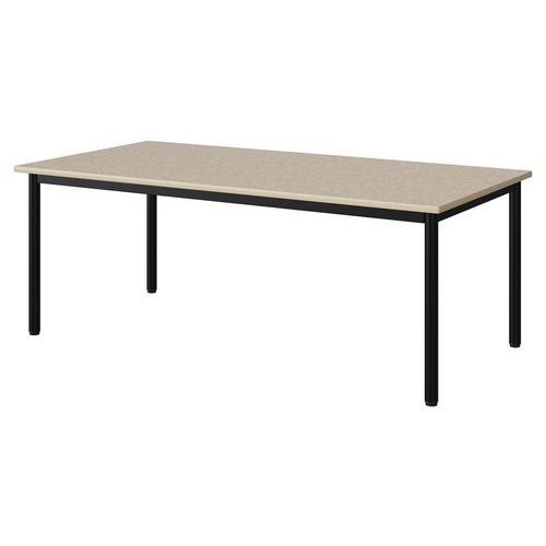 TABLE MALIBU 160X80 T3 4P ST ISOS BEIGE 1460/BEIGE NOIR 9005