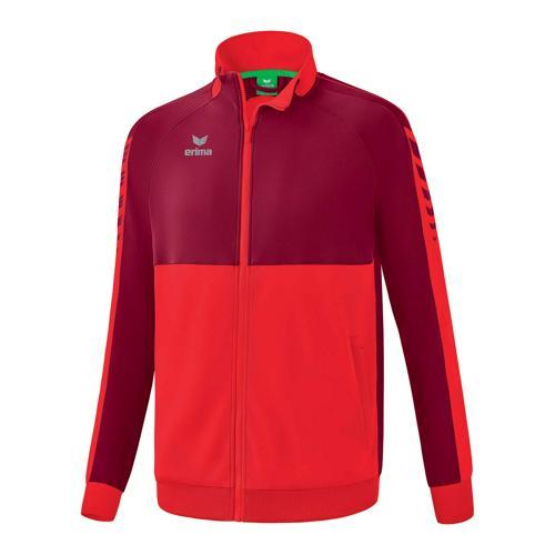 VESTE DE SURVÊTEMENT ENFANT - ERIMA - WORKER SIX WINGS ROUGE/BORDEAUX