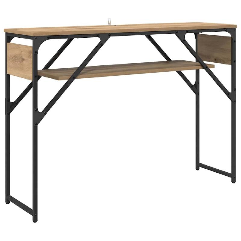 VidaXL TableConsole Chêne artisanal 105x30x75cm Bois d'ingénierie Modèle Orion Luna - 882882_0