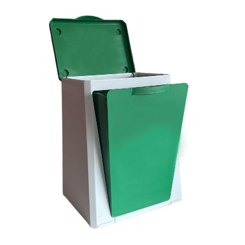 VILEDA ECUBE - Poubelle modulable de recyclage 10L - vert plastique SB288_0