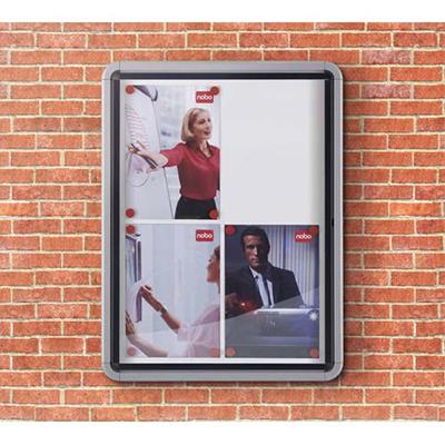 VITRINE D'EXTERIEUR NOBO PACIFIC II - 6 FEUILLES A4 - FOND METAL MAGNETIQUE - 75,2 X 69,2 X 4,5 CM