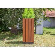 623 - Bacs à fleurs SIT - fer et bois - 47 x 47 x 110 cm - 39 kg_0