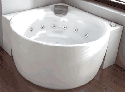 BAIGNOIRE D ANGLE RONDE BALNÉO KINEDO PURE DESIGN 145X145 CM SANTÉ