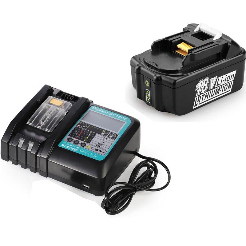 18V 3AH BL1815 Batterie de remplacement pour Makita 2 pièces / compatible  avec Makita 18V BL1830B BL1860B BL1820 LXT-400