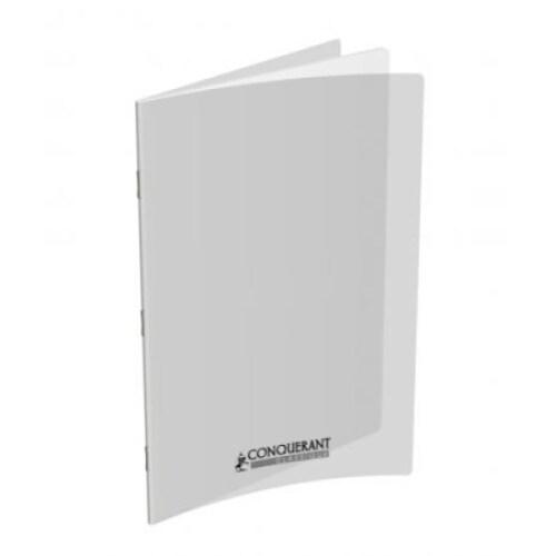 CONQUERANT Lot de 10 Cahier Classique PP piqué 24x32, 96p./48 feuilles 90g/m², uni, incolore - 3020120217956_0