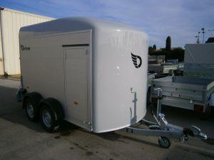 Fourgon Debon Roadster 320*167*200 - Aluminium et polyester blanc - PTC 2000kg - Porte latérale_0