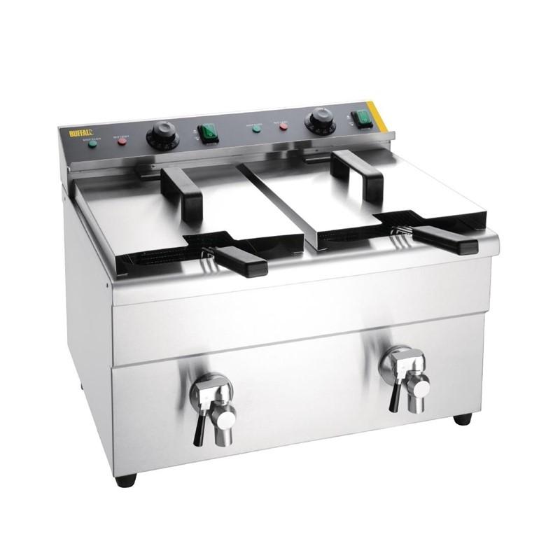 Friteuse induction double 2x 7,5 litres - 576x478x410mm - CT012_0