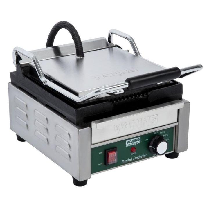 Grill panini inox simple plaque rainurée en fonte, 2000 W, 220 V - MONO_0