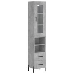 Helloshop26 - Buffet bahut commode armoire meuble de rangement organisateur cuisine salle de séjour salon haut 34,5 x 34 x 180 cm 02_0034325 - 300021_0