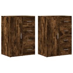 Helloshop26 - Buffet bahut commode armoire meuble de rangement organisateur cuisine salle de séjour salons lot de 2 59 x 39 x 80 cm 02_0036732 - 3000_0