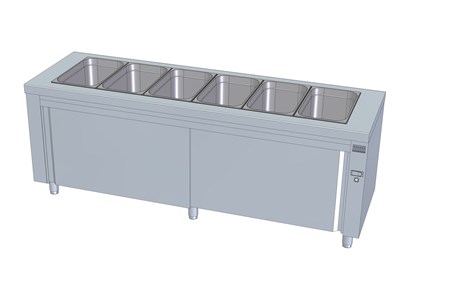 MEUBLE BAIN-MARIE SEC INOX MBSN-225