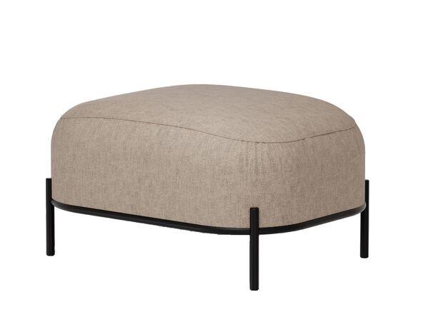 Pouf Yoko design épuré avec structure tubulaire acier_0