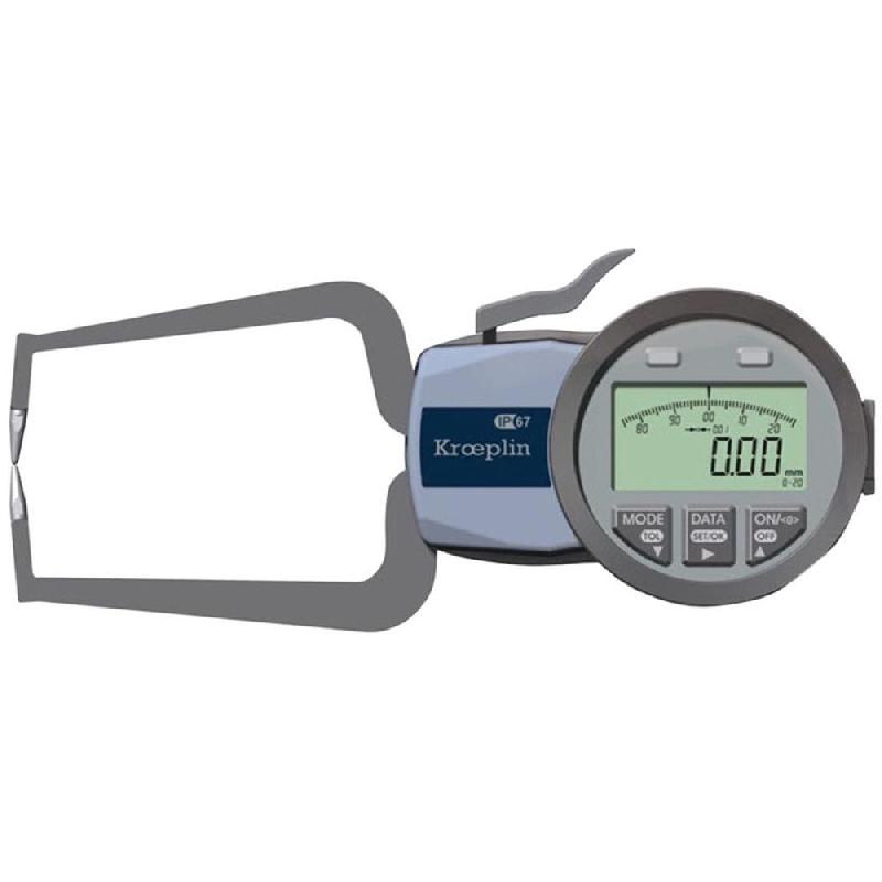 Palpeur extérieur digital Kroeplin® - Certificat DKD - 0-10 mm - R 0,4 mm - IP67_0