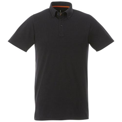 Polo boutonné manches courtes homme Atkinson 38104995 - tissu extensible et 200 g/m²_0