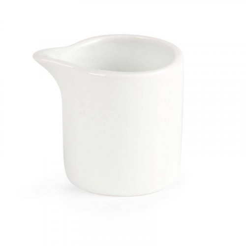 POTS À CRÈME / LAIT EN PORCELAINE BLANCHE OLYMPIA 60 ML - LOT DE 6