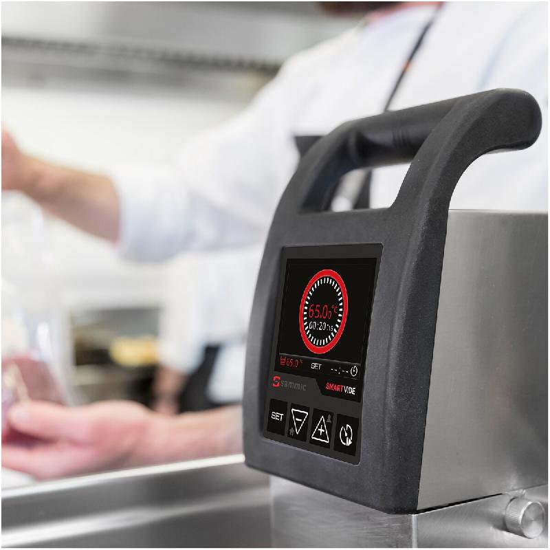 Sammic SmartVide 7 230/50-60/1 cuiseur sous-vide 2000 W, 56 l, Bluetooth, HACCP, précision 0,01°C, plage 5-95°C, écran TFT - noir inox 1180120_0