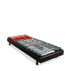 Sommier électrique  1 place Lattes & Plots 70x200 cm BODYSOFT BELLECOUR - noir Bois massif 3SO03.02.NO.0720_0